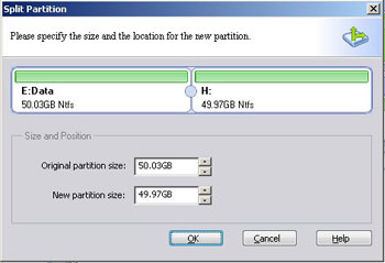 Split partition