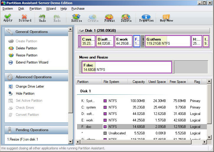 Partition Assistant Server Edition 4.0