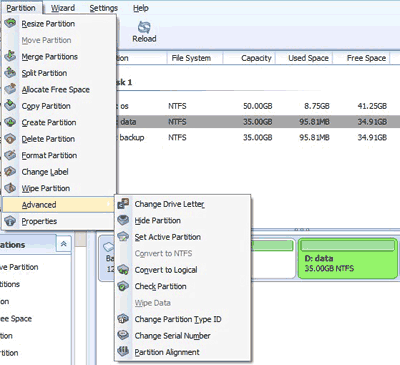 Partition features